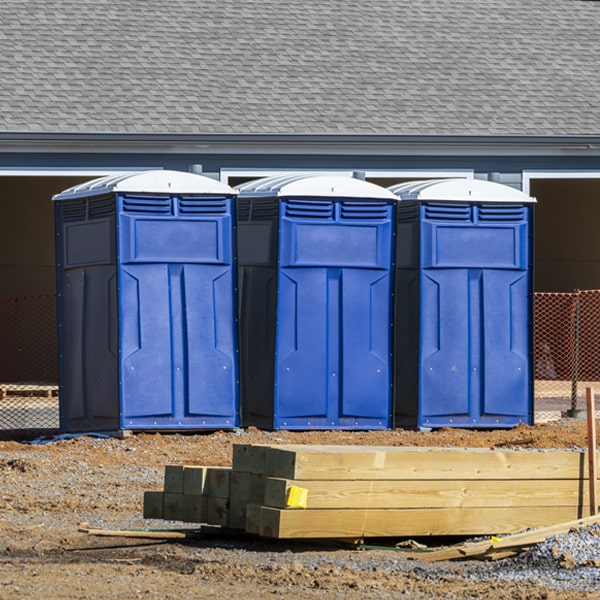 is there a specific order in which to place multiple porta potties in Hemlock New York